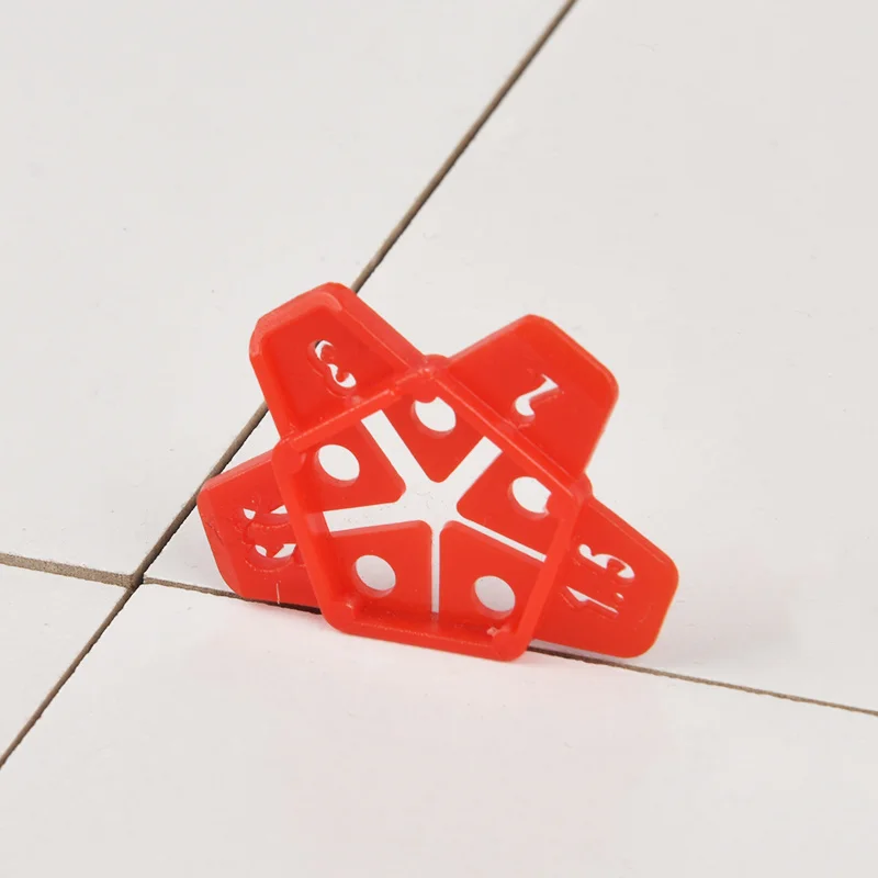 50pcs 5 dimensioni piastrelle da parete rimovibili localizzatore di spazi in ceramica in grado di riciclare il sistema di livellamento delle piastrelle incrociate strumenti di costruzione del pavimento del Gap 2mm 3mm
