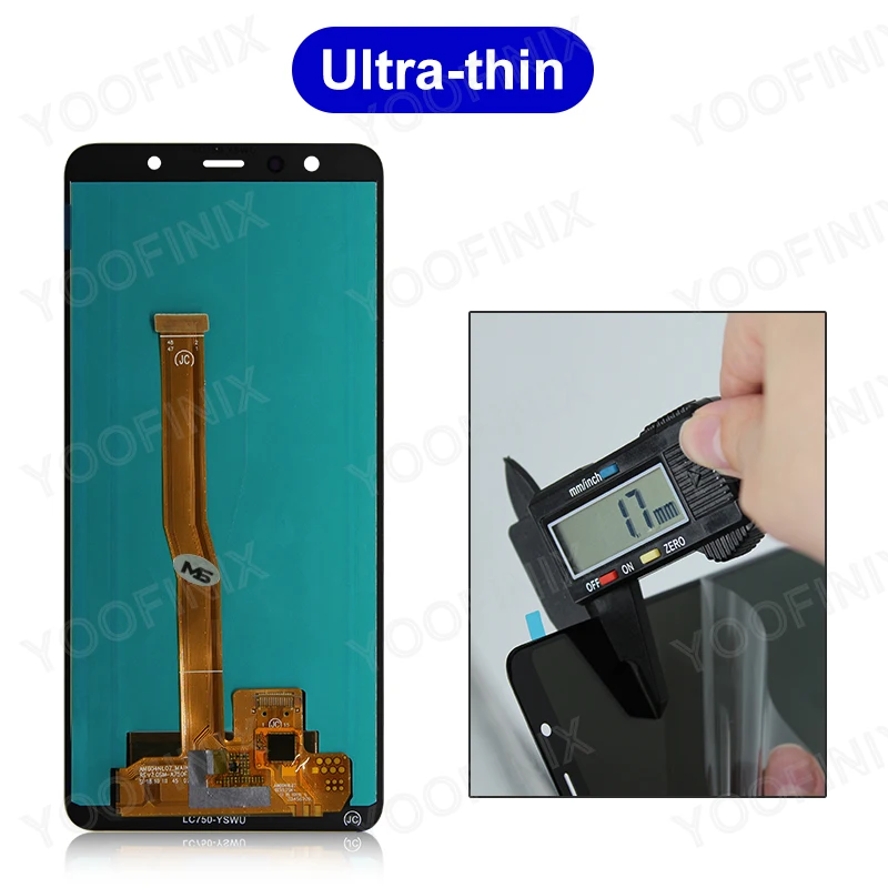 CHOICE AMOLED For Samsung Galaxy A750 LCD SM-A750F Display SM-A750FN SM-A750G For Samsung A7 2018 LCD SM-A750GN SM-A750C