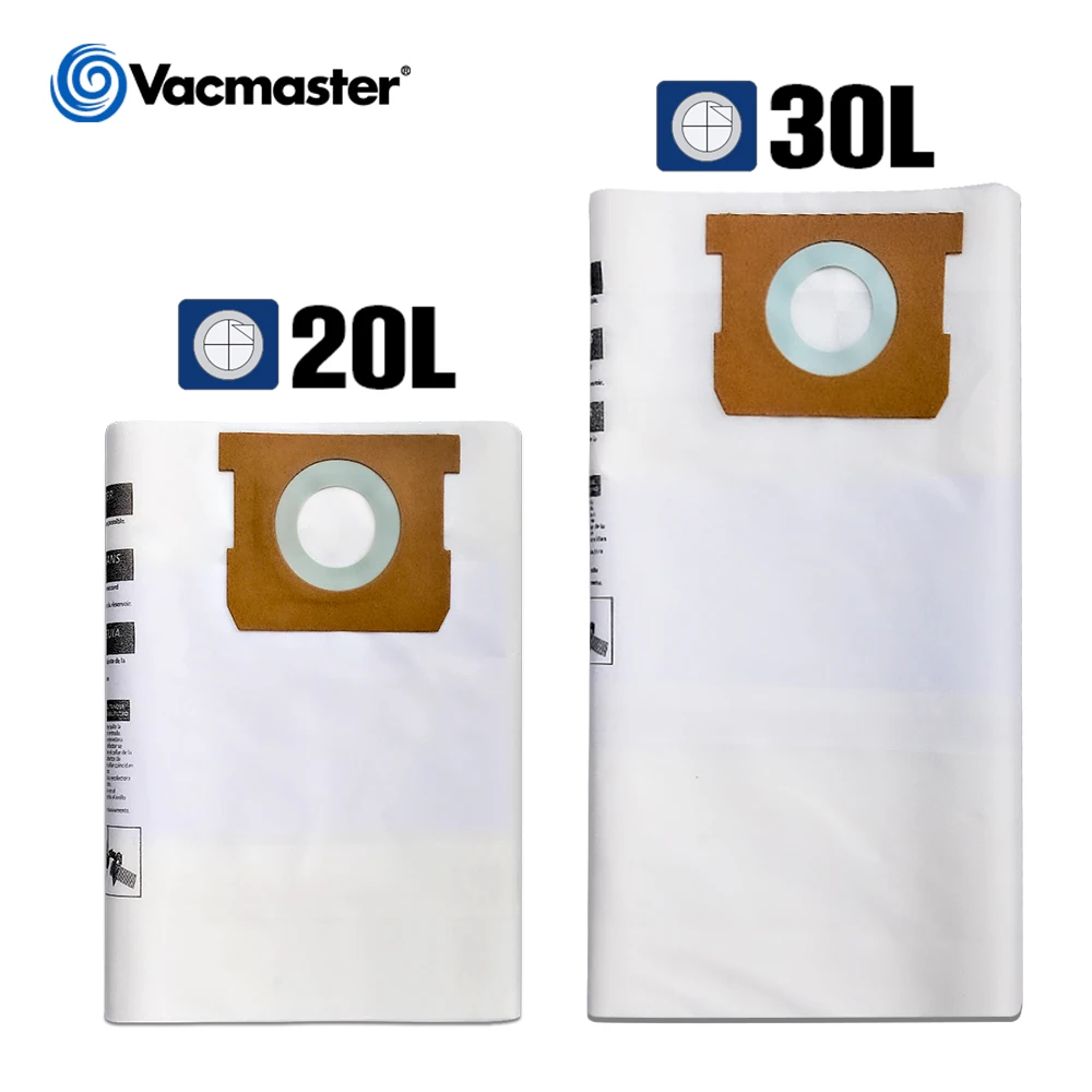 5 Packs Universal Disposable Dust Bag Filtration Bag Wet Dry Vacuums CleanerDust Bags for VacMaster Shop Vac