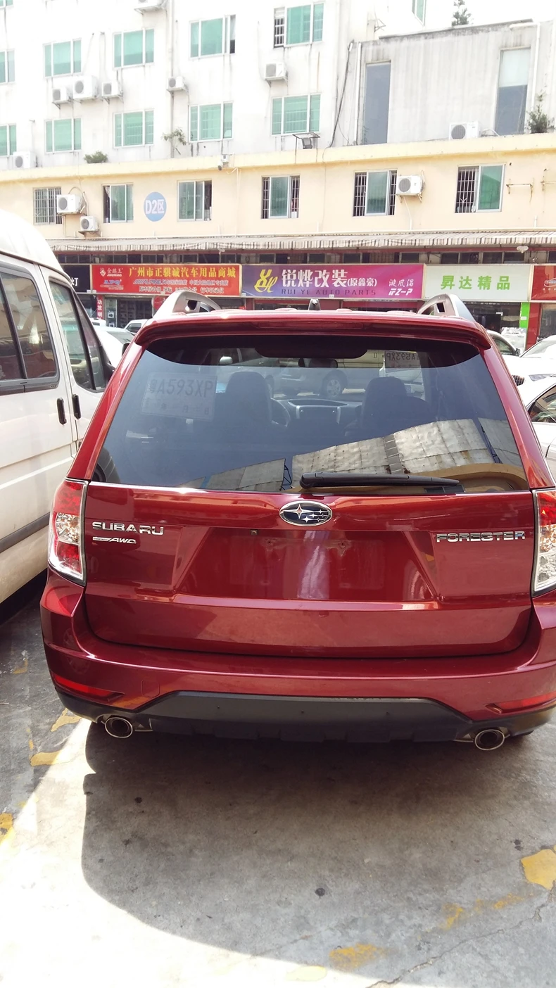 For Subaru Forester 2008 2009 2010 2011 2012 Car Styling ABS Plastic Unpainted Primer Color Rear Boot Trunk Wing Spoiler 1Pcs