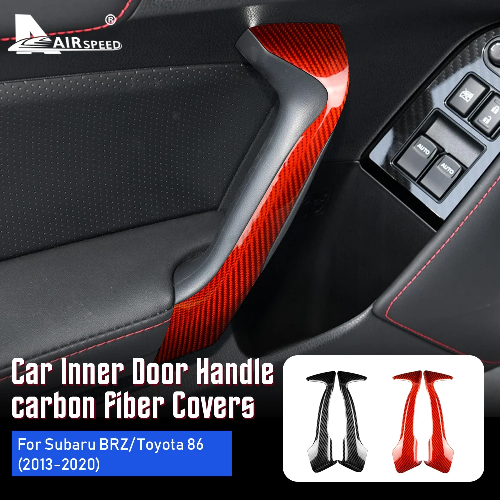 

Real Hard Carbon Fiber for Subaru BRZ Toyota 86 Scion FR-S 2013-2016 2017 2018 2019 2020 Interior Trim Door Handle Panel Sticker