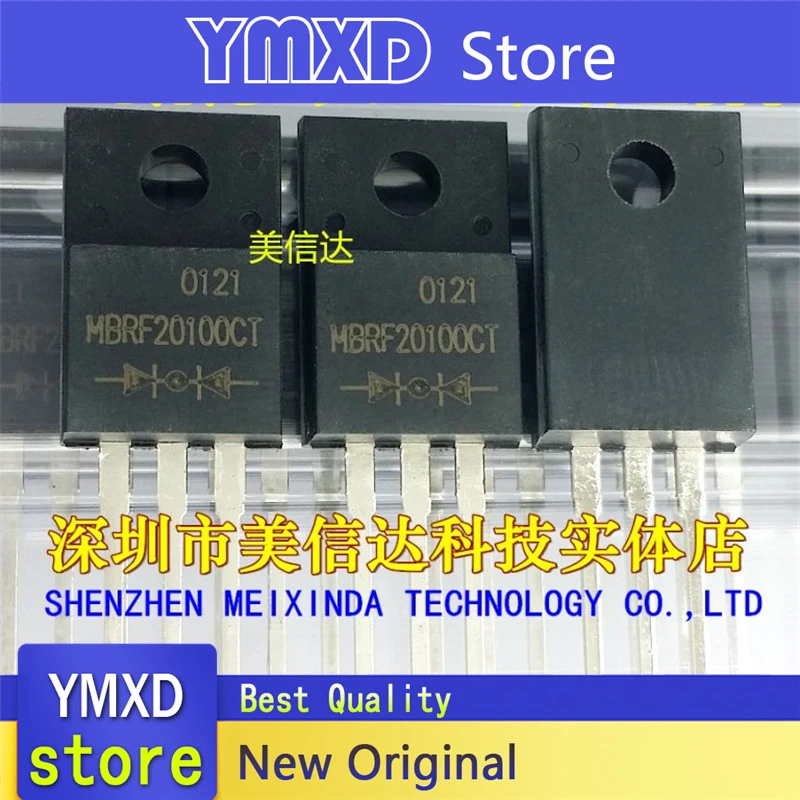 10pcs/lot New Original MBRF20100CT Schottky Diode TO-220F In Stock