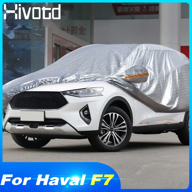 Hivotd For Haval F7 F7X 2023 2024 Car Covers Full Protection Waterproof Sun Dustproof Anti-UV Scratch-Resistant Accessories