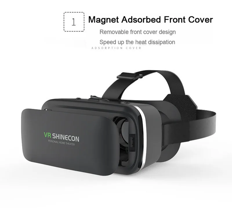 Original VR shinecon SC-G04 Standard edition and 3D VR game virtual reality 3D VR glasses helmets Optional controller