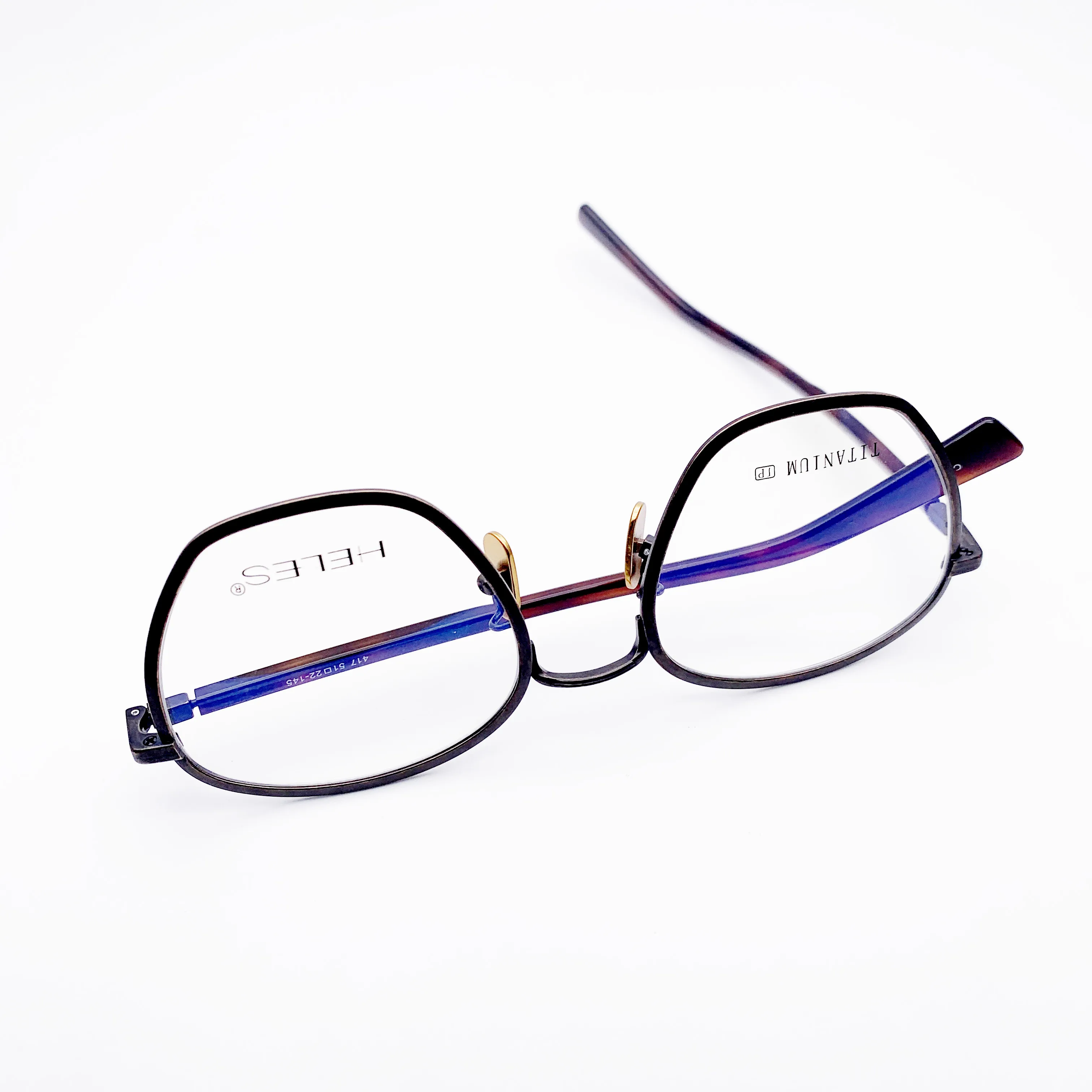 Belight Optical New Arrival Pure Titanium Irregular Vintage Design Frame Men Prescription Eyeglasses Retro Frame Eyewear 417