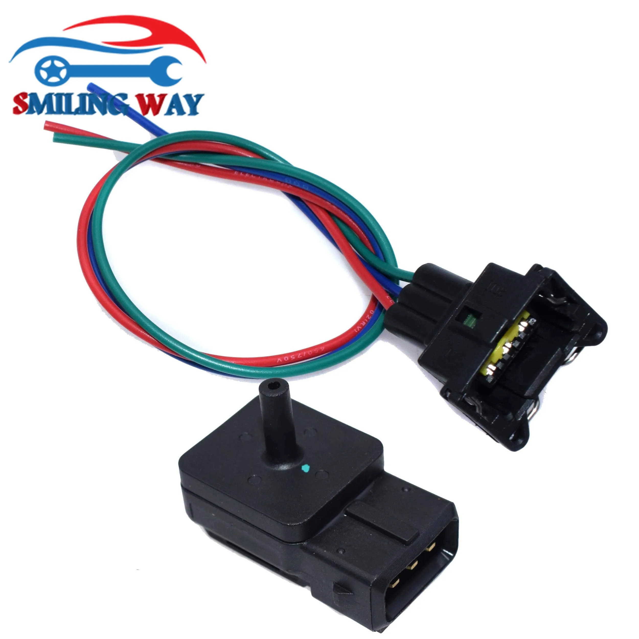 Boost Control Air Pressure MAP Sensor & Harness Connector Plug MR577031 1007985960 For Mitsubishi L200 Pajero Shogun Sport