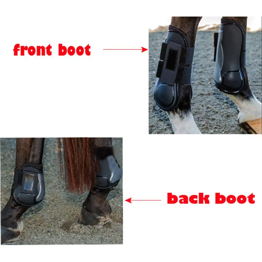 4 Cái/bộ Ngựa Vệ Gân Ngựa Vệ Fetlock 4 Màu PU Bền Cưỡi Ngựa Đua Ngựa Nhảy Ngựa Chân Guardat