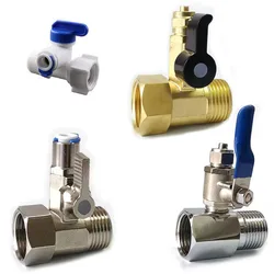 1/4'' 1/2'' Male 1/4 3/8 Tube Water Adapter RO Feed Ball Valve Faucet Water Filter Reverse Osmosis System for Water Purifier Tap