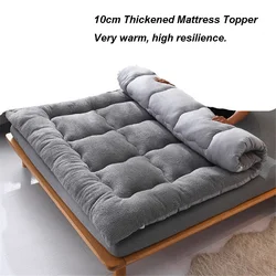 High Quality Soft Berber Fleece Mattress Topper Warm Tatami Mattress 10cm Thickness Down Cotton Mattress Pad Bedroom Furniture