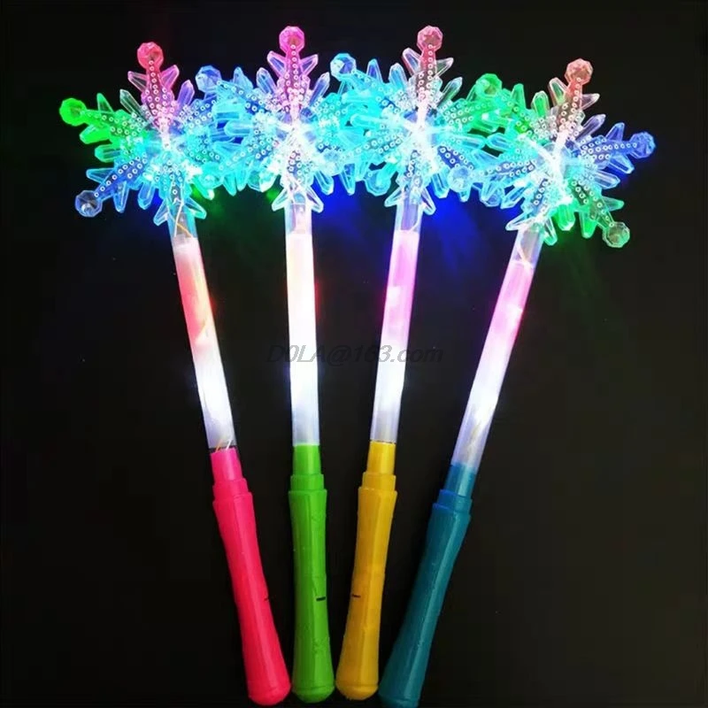 LED Flashing Glow Headband Cosplay Light Hairband Concert Wand Stick Star Snowflake Flashing Sticks