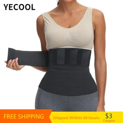 Waist Trainer Snatch Bandage Wrap Tummy Sweat Sauna Trimmer Belt For Women Belly Body Shaper Compression Band Weight Loss Sheath