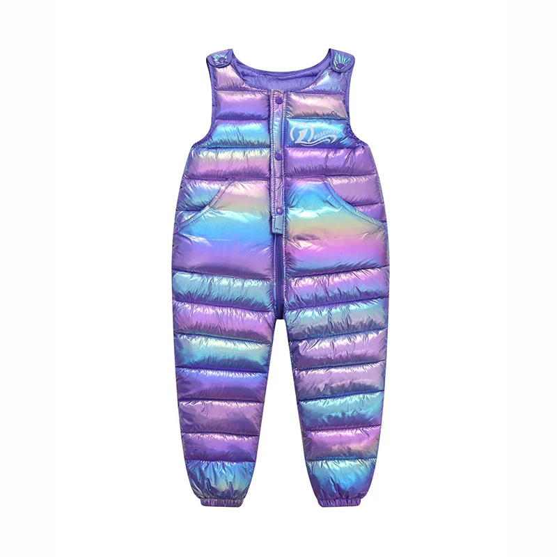 Winter Children Warm Overalls Autumn Girls Boys Thick Pants Baby Girl Jumpsuit For 1-5 Years High Quality Kids Ski Down Overalls