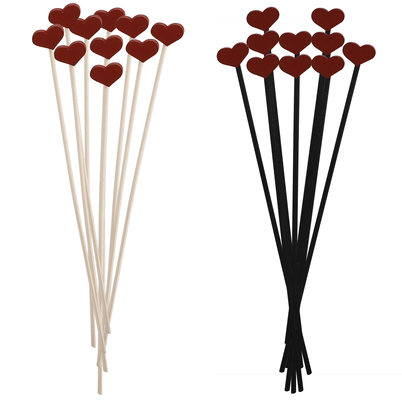 Varillas de madera para difusor de aromaterapia, varillas de mimbre para aromaterapia, incienso aromático para baño y sala de estar, 10 unidades