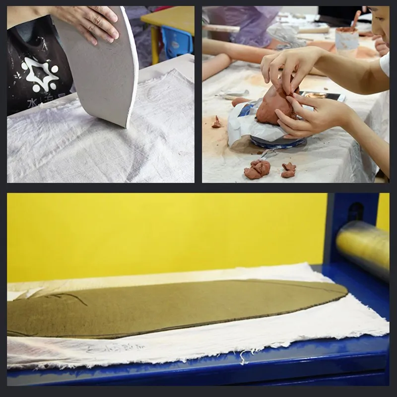 Pottery special linen cloth 1*1.5m thick hessian cotton linen tablecloth pottery clay printing texture clay sculpture tool