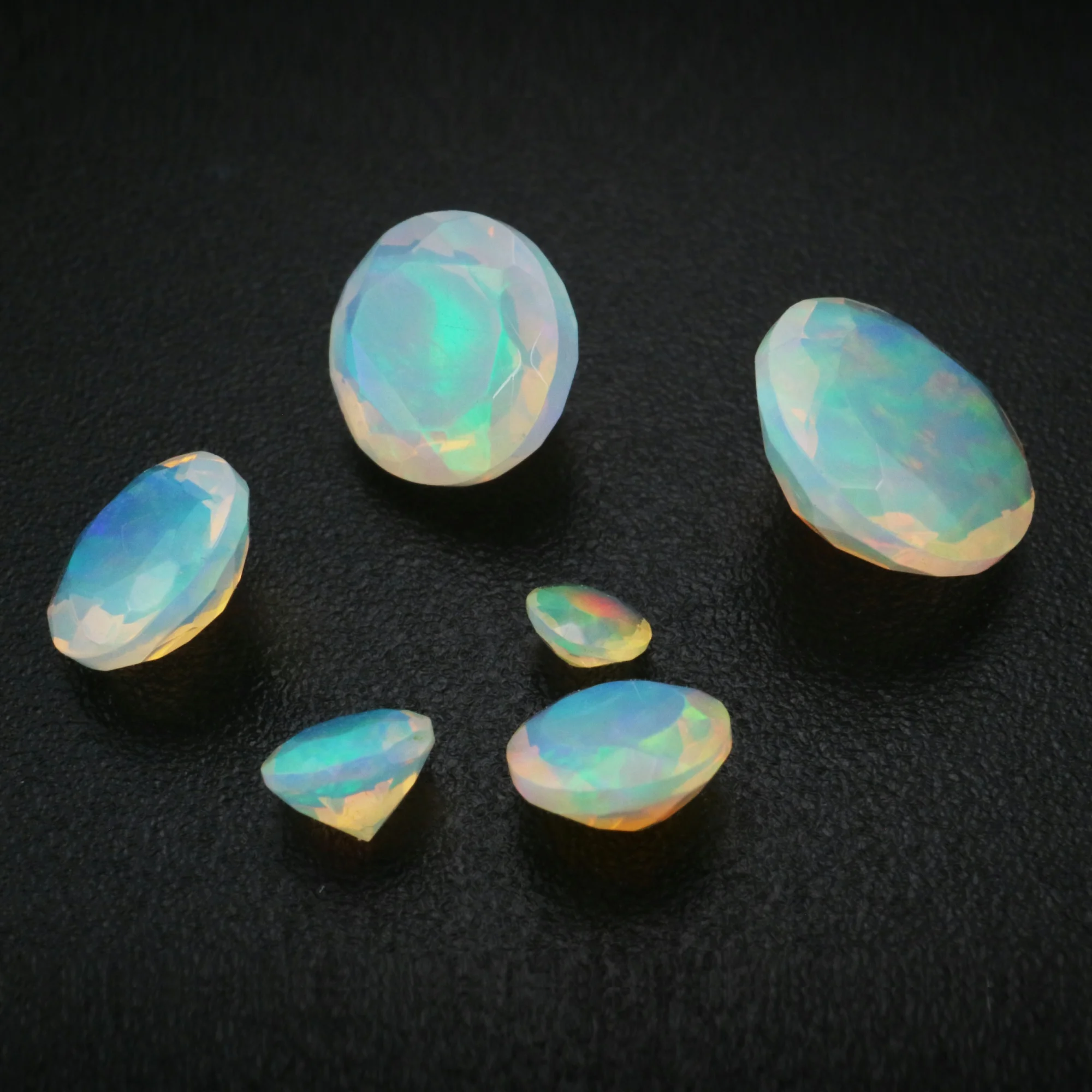 1Pcs Round Africa Opal October Birthstone Color Changing Faceted Cut AAAGrade Loose Gemstone Natural Semi Precious Stone 4110175