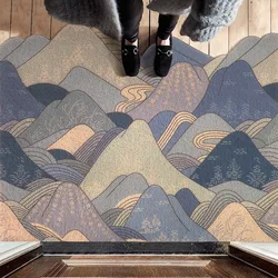 Indoor Doormat,Front Back Door Mat Rubber Backing Non Slip Rug, Absorbent Resist Dirt Entrance Doormat Inside Floor Mats Carpet