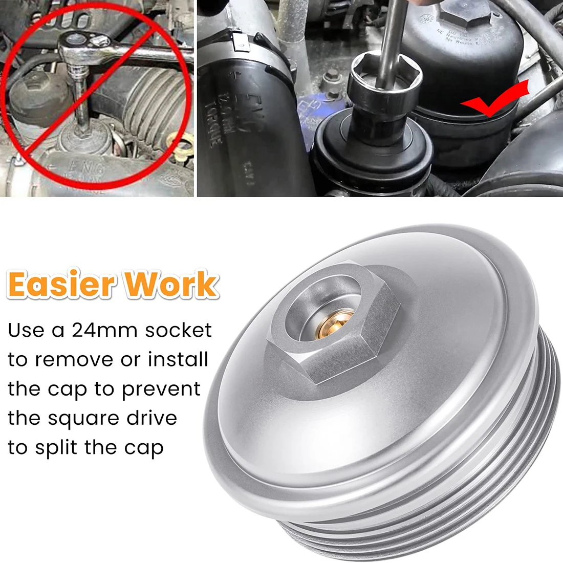 أداة غطاء مرشح الوقود 3C3Z-9G270-AA لطراز فورد 6.0L powerالسكتة الدماغية الدولي