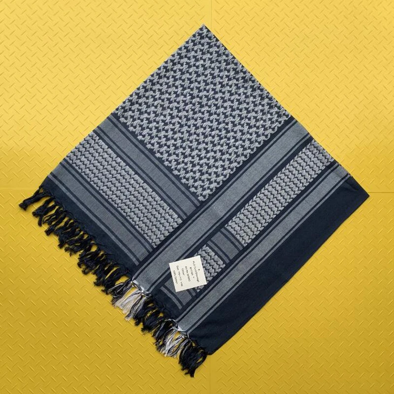 Tactical Keffiyeh Shemagh Arab Scarf Lightweight Shawl Neck Cover Military Hunting Desert Outdoor Windproof Cotton Shawl Scarf