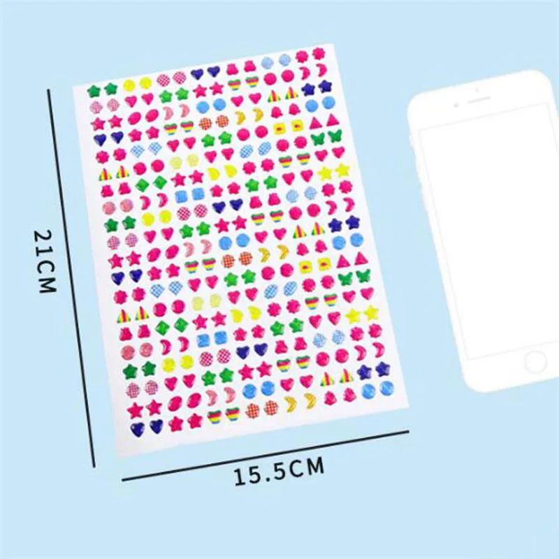 Bunte Kinderaufkleber Mädchen Geburtstagsgeschenke 3D Laser Funkelndes Einhorn Tier Süßigkeiten Aufkleber Scrapbook Dekoration Schulbedarf – Detail 25