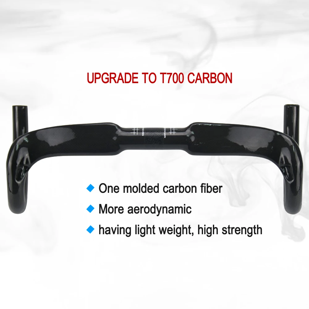 AERONOVA Carbon Road Handlebar 31.8 Bicycle Winding Handlebars 3K/UD Carbon Fiber Cycling Handlebars Road Bike Drop Handle Bar