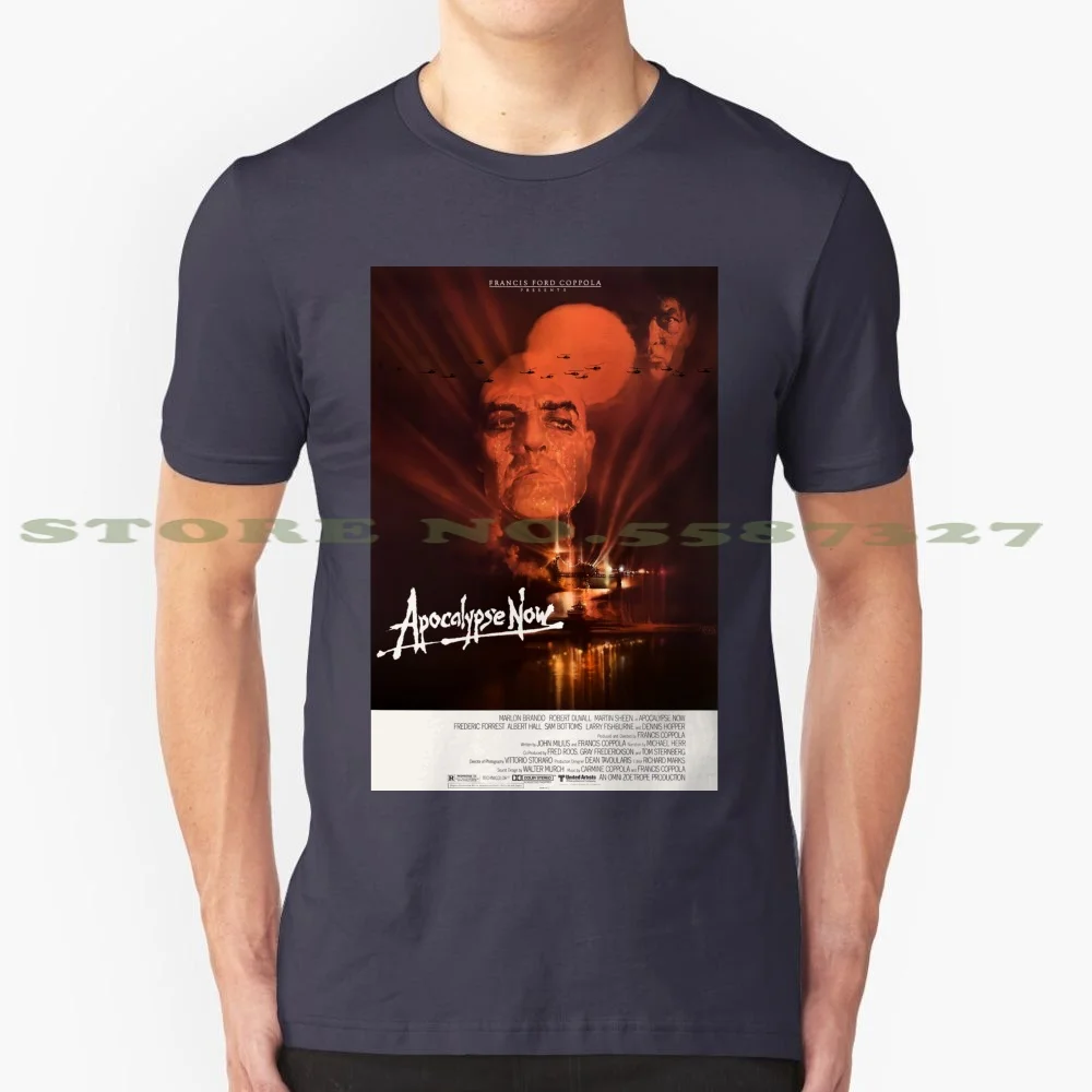 Kurtz - Apocalypse Now 1979 100% Cotton T-Shirt Apocalypse Now Martin Sheen Francis Robert Duvall Marlon Brando Kurtz Kilgore