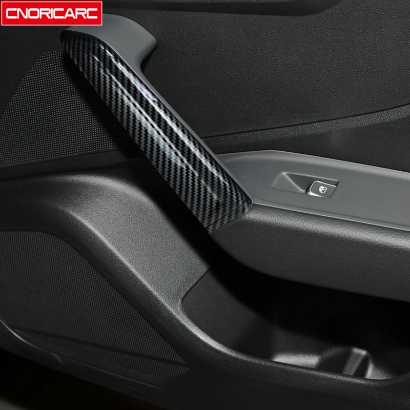 

Carbon Fiber Color Inner Door Armrest Box Frame Decoration Cover Trim For Audi Q2 2018-2021 ABS Car Styling Accessories