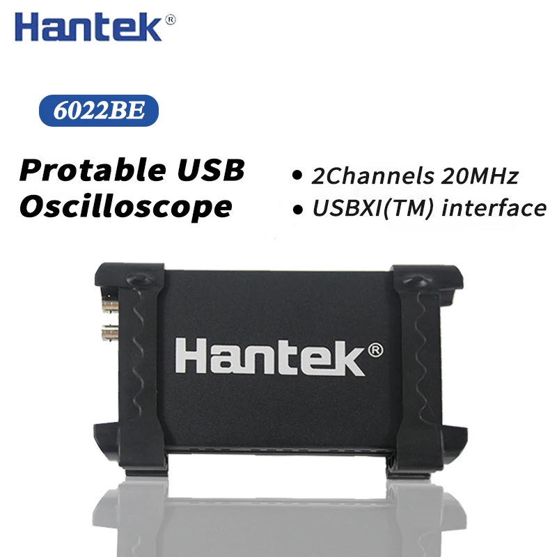 

Hantek 6022BE PC USB Oscilloscope 2 Digital Channels 20MHz Bandwidth 48MSa/s Sample Rate