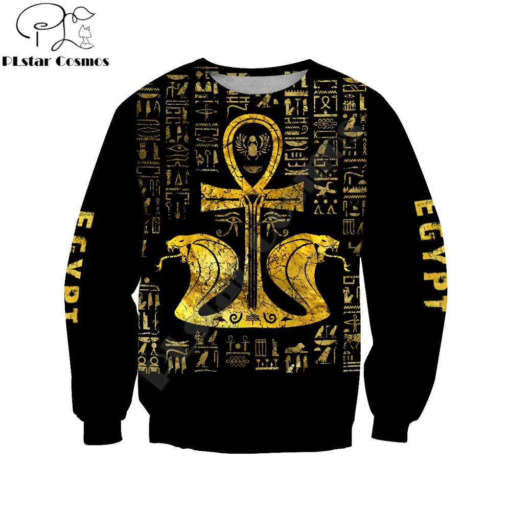 Ankh Ancient Egypt 3D All Over Printed Mens autumn Hoodie Harajuku Unisex Casual Pullover Streetwear Jacket Tracksuits DK119