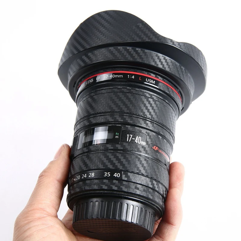 Anti-Scratch Lens and Lens Hood Cover Film for Canon EF 17-40mm f4L USM 17-40/F4 Protective Skin Sticker