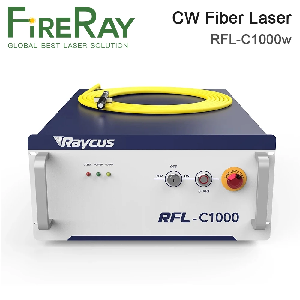 Источник волоконного лазера FireRay Raycus, 1000 Вт, одиночный модуль CW, волоконный лазер RFL-C1000 для станка для волоконной лазерной резки