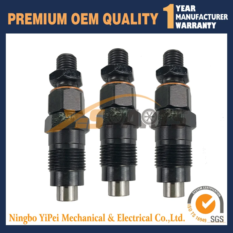 3pcs New Fuel Injector for Kubota D722 D902 16001-53900 16001-53002 16001-53904