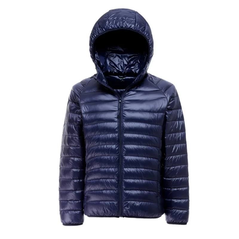 2022 Ultra Light Autumn Winter Fashion Brand Duck Down Jacket Men Hooded Waterproof Streetwear Feather Coat Warm