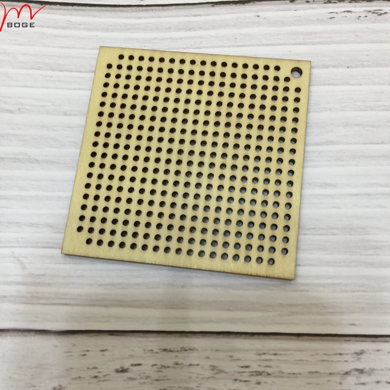 

50x квадратный пустой декор для вышивки крестом, лазерная резка дерева, вышивка крестиком, заготовки для вышивания