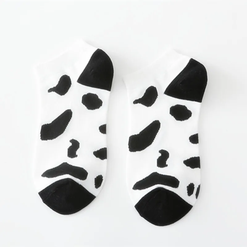 جوارب كاحل حمار وحشي جديدة مخططة للنساء أسود أبيض Harajuku جوارب قصيرة عصرية جورب لطيف جميل على شكل حيوانات أصابع للسيدات Sox