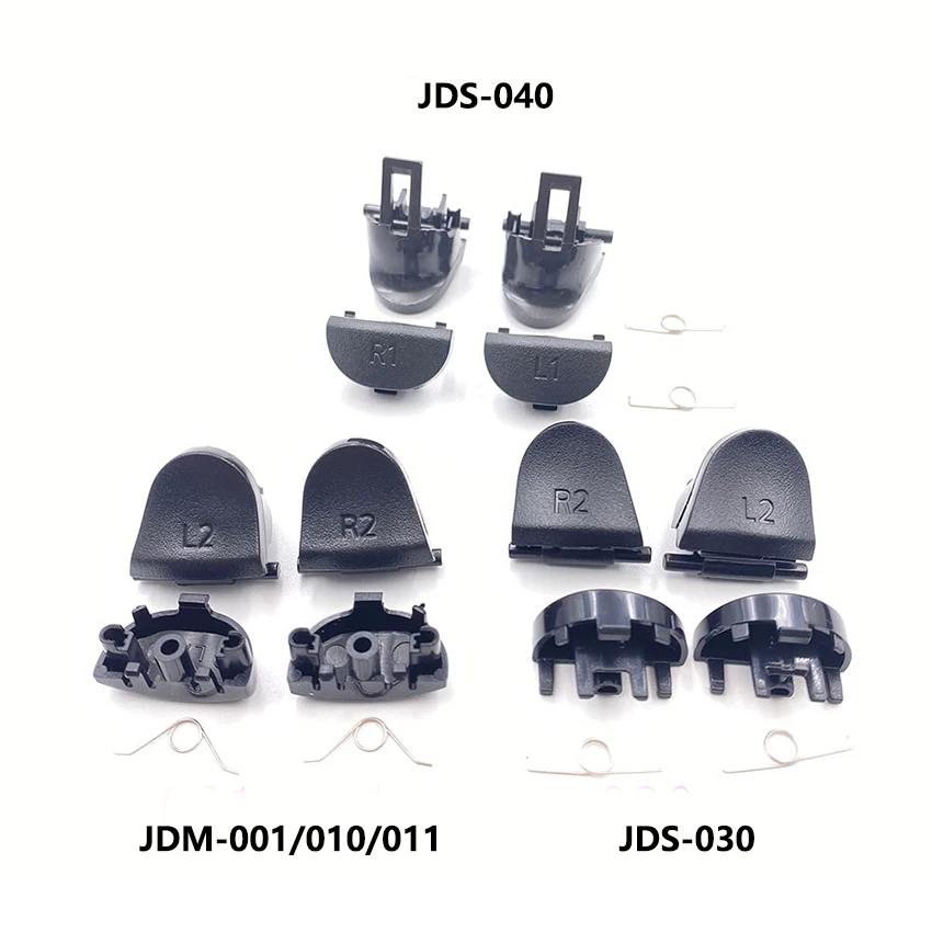 Jcd Dualshock 4 ps4 proスリムコントローラー,JDM-010/011 JDS-040 / 030 dpad l1 r2r2トリガーボタンアナロググリップキャップカバー