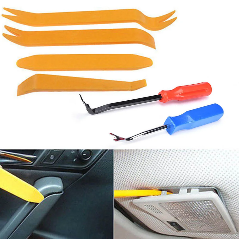 Auto Door Clip Panel Trim Removal Tool Kits Navigation Blades Disassembly Plastic Car Interior Seesaw Conversion Repairing Tool