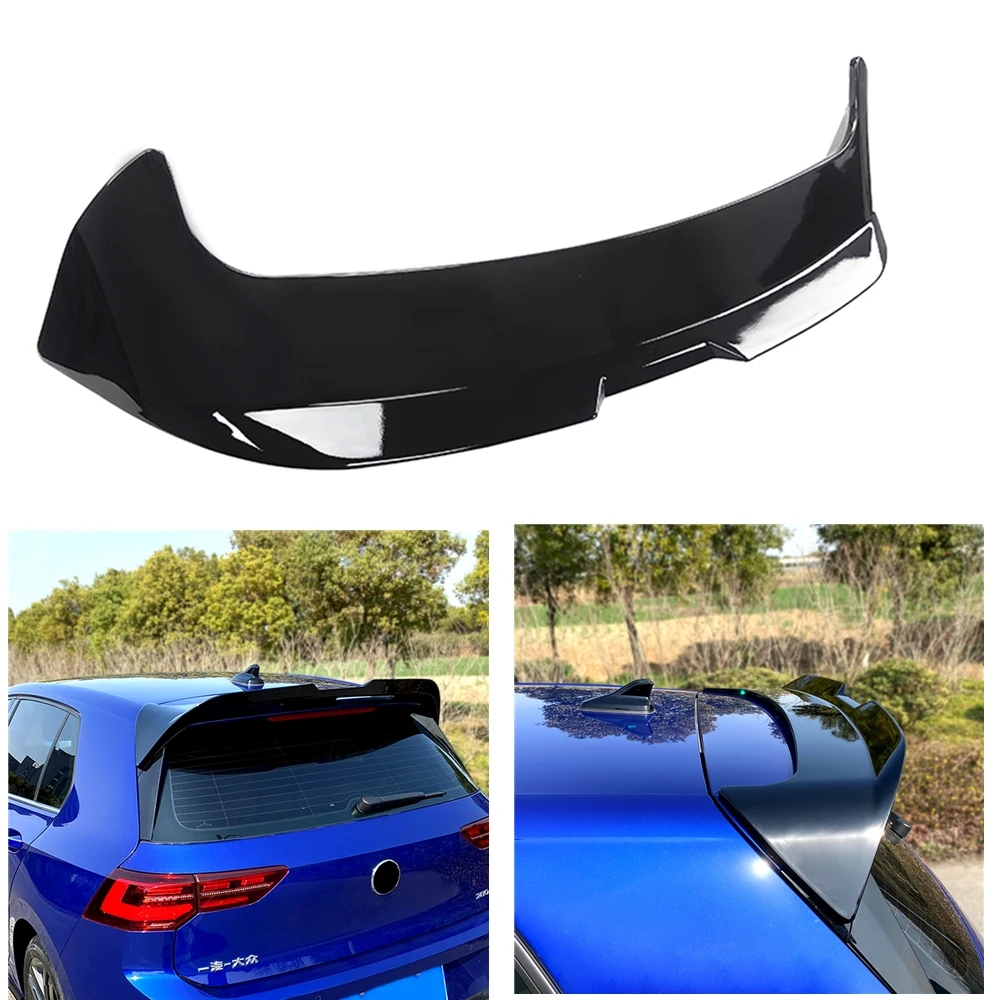 

For Volkswagen Golf VW Golf8 MK8 Rear Spoiler Wing Standard 2020-2022 2TH Glossy Black Tail Gate Trunk Window Trim Splitter Lip