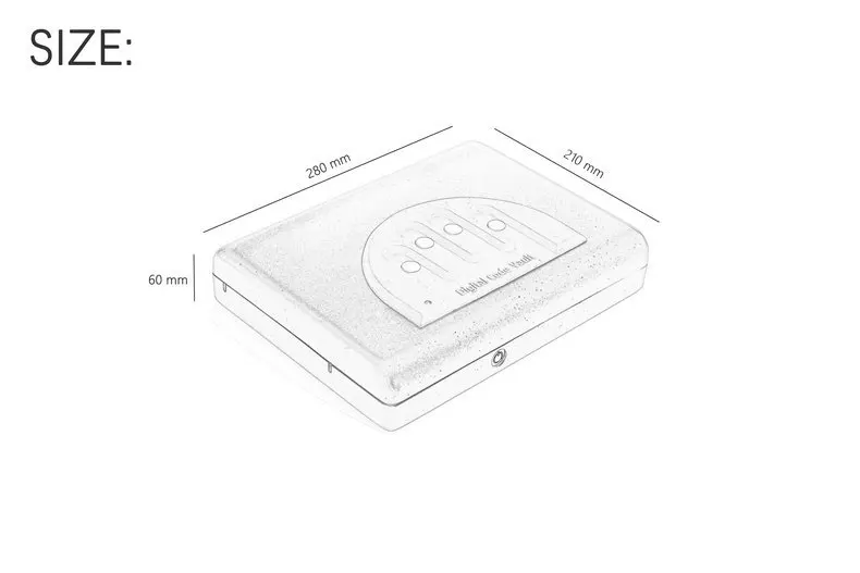 Gunsafe Gunbox المحمولة مسدس سيارة آمنة صندوق بندقية الذخيرة حافظة معدنية خزائن مفتاح يمكن صندوق الأمان Keybox صناديق صناديق السلامة الأمن