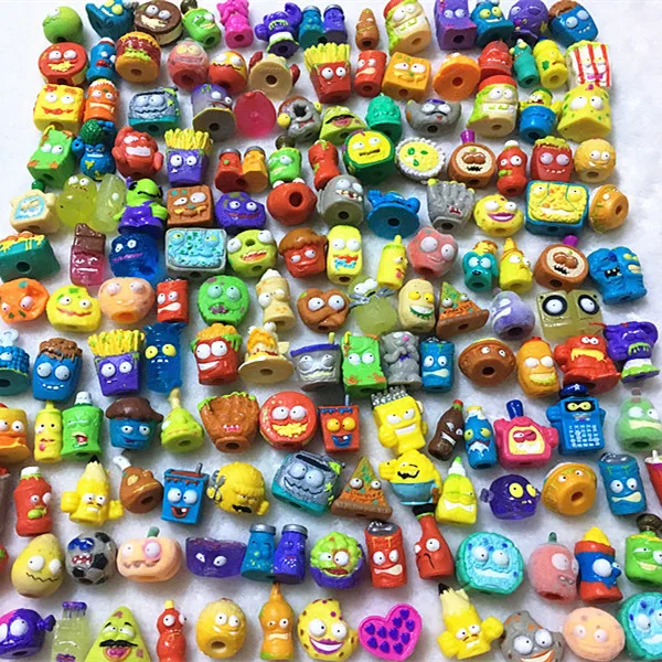 100Pcs/lot Hot Sale Cartoon Anime Action Figures Toys The Garbage Trash Doll The Grossery Gang Model Toy Doll Kid Christmas Gift