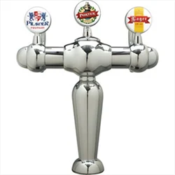 Bar Craft Beer Keg System Promotional Item Beverage Labels Customize LOGO Printing Convex Lens Tea Pump Badge φ81mm
