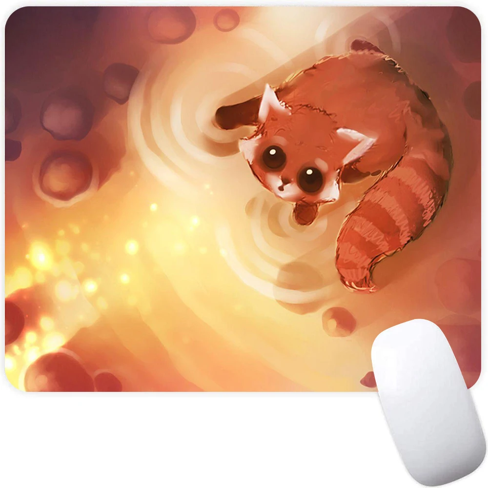 Small Gaming Mouse Pad Computer Mousepad PC Gamer Mouse Mat Laptop Mausepad Cute Cartoon Fox Mouse Carpet Keyboard Mat Desk Pad