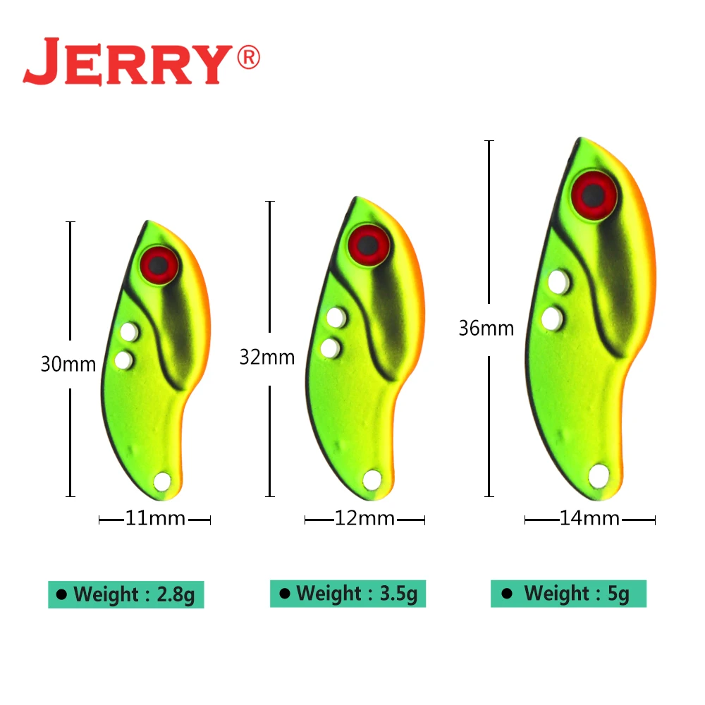 Jerry Dagger Micro Ultralight Vibration Fishing Lure Alloy Jig Light Rock Fishing 2.8g 3.5g 5g Sinking Blade VIB UV Coating Trou image 5