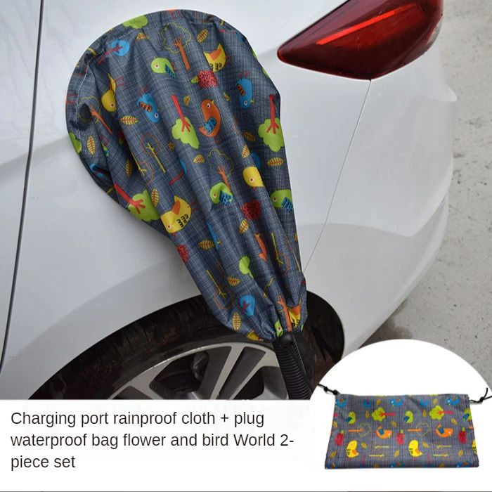 EVSE Charger J1772 Type 1 Type 2 Electric Vehicle Charging Station Rain Cover New Energy Muzzle Tarpaulin Cover