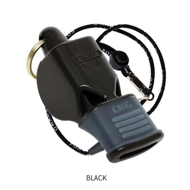 Canada Original Fox 40 Mini CMG Fox40 Compact Sized Small Whistle With The Addition Of The Patented Cushioned Mouth Black /9401