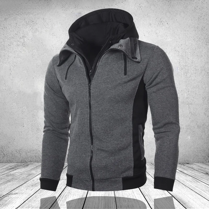 Men\'s Sweatshirt Hoodies Fashion Slim Fit Long Sleeve Streetwear Outdoor Top Tees Brand Clothing Homme Hoody Jacket Outwear