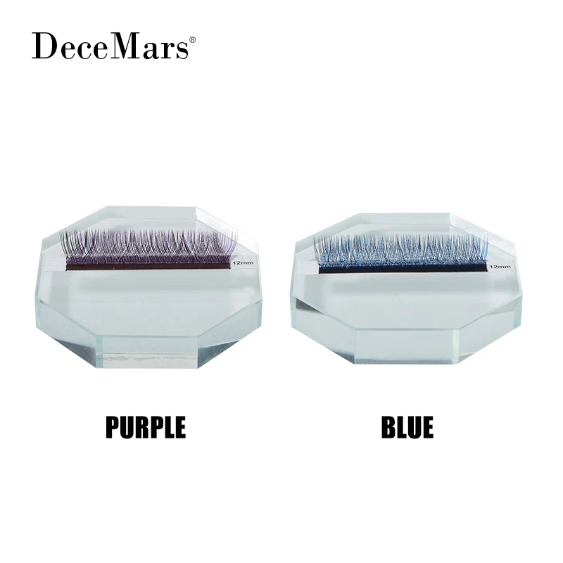 DeceMars  Puple Blue  Color YY Eyelash Extension Colored Lash