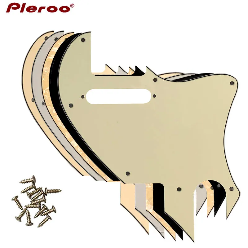 Pleroo piezas de guitarra para US Telecaster Tele F Hole Hybrid Guitar Pickguard Scratch Plate Tele Conversion Pickup con agujero de fijación