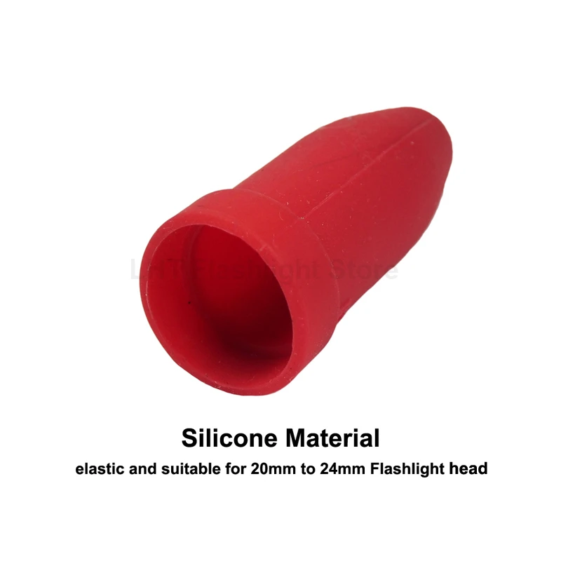 Silicone Elastic Diffuser for 20mm - 24mm Flashlight Head