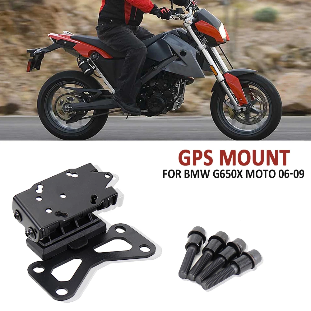 

Motorcycle Accessories Front Phone Stand Holder Phone GPS Navigaton Plate Bracket For BMW G 650 Xmoto 2006-2009