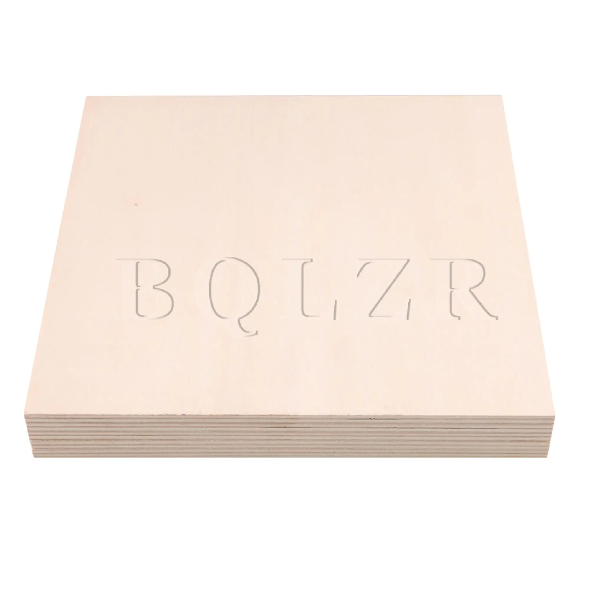 

BQLZR 5pcs 20cm x 20cm Wood Sheets Craft Wooden Board 5mm Thick for DIY Making